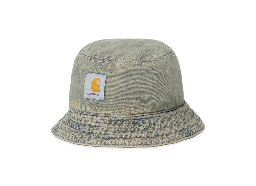 Carhartt WIP Tigan Bucket Hat "Blue / Leather (garment dyed)"
