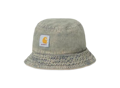 Carhartt WIP Tigan Bucket Hat "Blue / Leather (garment dyed)"
