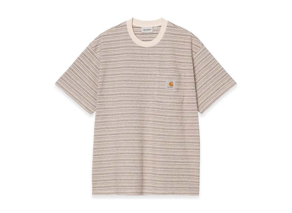 Carhartt WIP S/S Gellar Pocket T-Shirt Gellar Stripe "Wax"