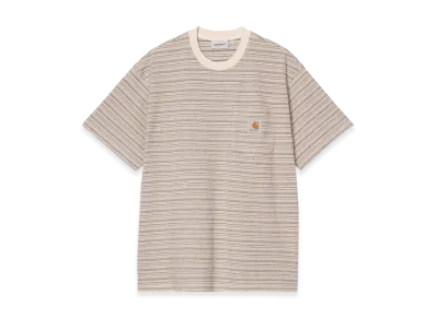 Carhartt WIP S/S Gellar Pocket T-Shirt Gellar Stripe "Wax"