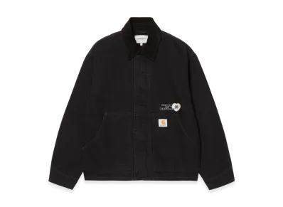 Carhartt WIP Og Arcan Graphic Jacket "Black / Black (heavy stone wash)"