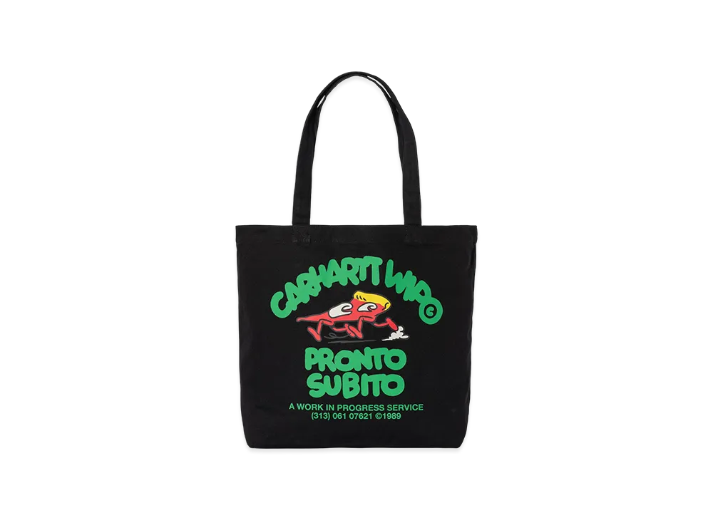 Carhartt WIP Canvas Graphic Tote "Pronto Print Black"
