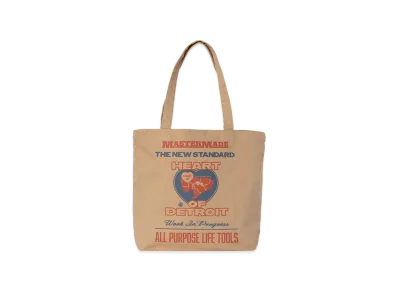 Carhartt WIP Canvas Graphic Tote "Arcan Print Dusty H Brown"