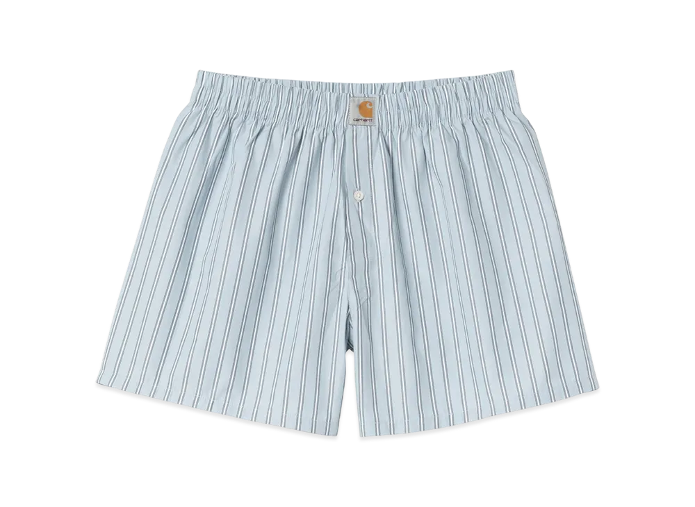 Carhartt WIP Cotton Boxer "Grimsby Stripe, Blue Fog"