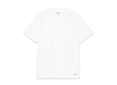 Carhartt WIP Standard Crew Neck T-Shirt "White+White"