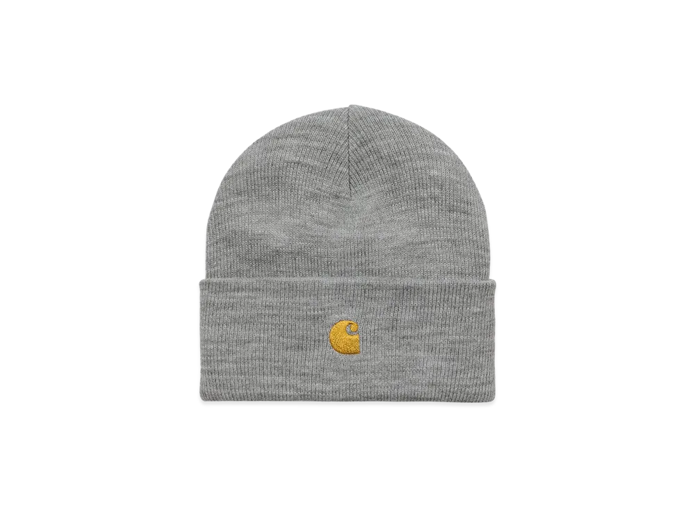 Carhartt WIP Chase Beanie "Grey Heather/Gold"