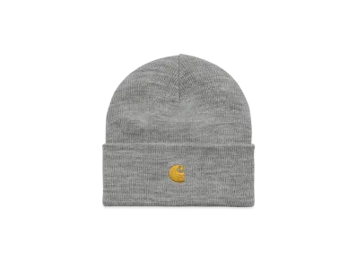 Carhartt WIP Chase Beanie "Grey Heather/Gold"