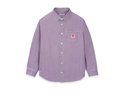 Carhartt WIP L/S Nash Shirt "Sea Fog(Enzyme Bleach Washed)"