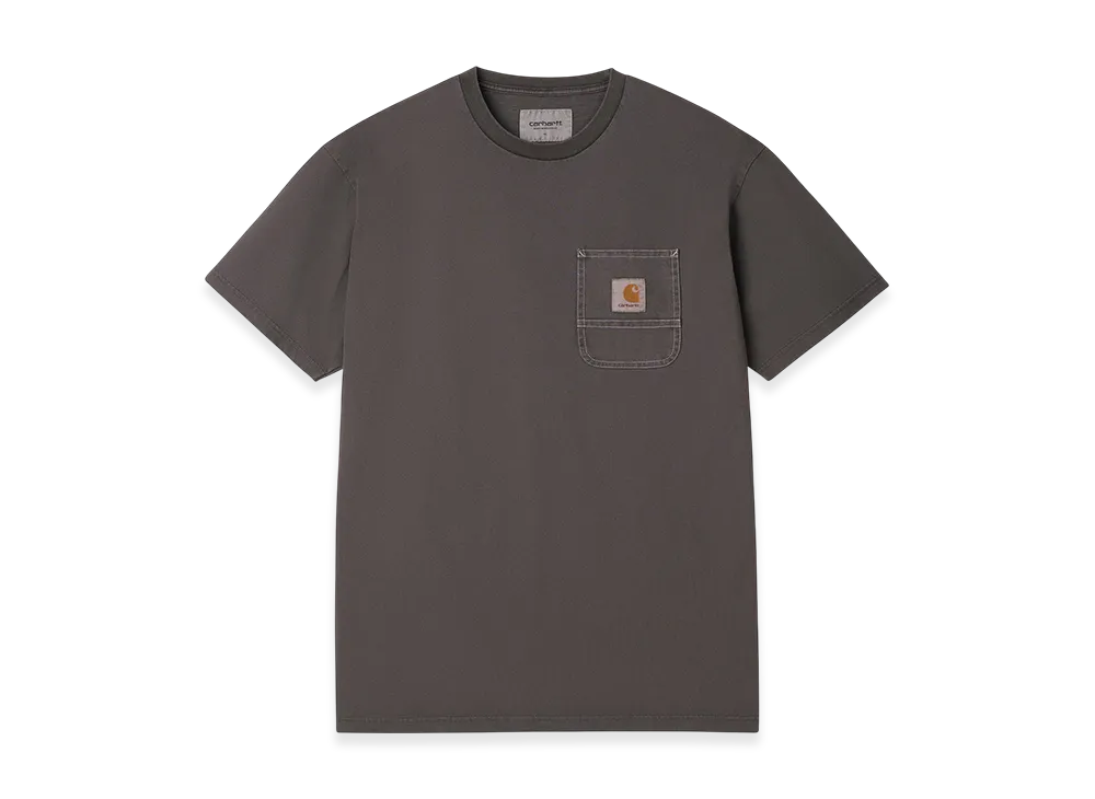 Carhartt WIP S/S Work Pocket T-Shirt "Soot/White(Pigment Garment Dyed)"
