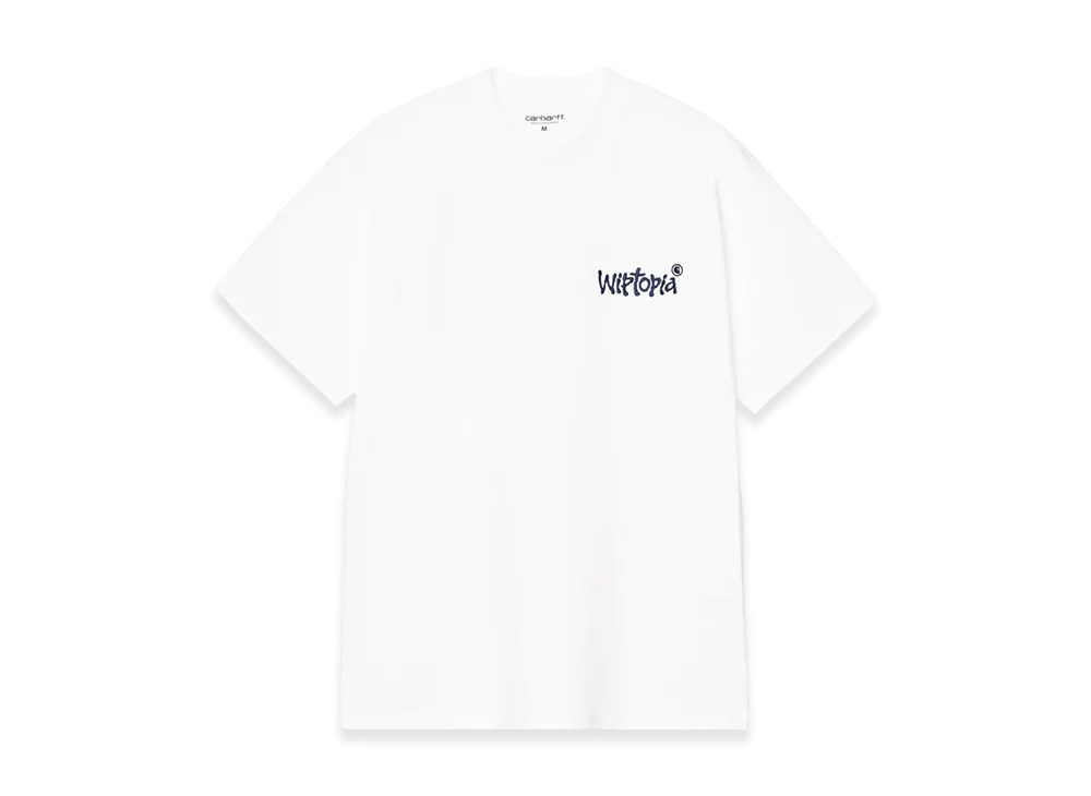 Carhartt WIP S/S Wiptopia Script T-Shirt "White/Blue"