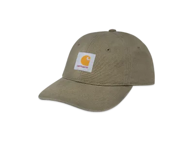 Carhartt WIP Canvas 6-Panel Cap "Sage Green/White(Stone Washed)"