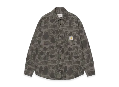 Carhartt WIP L/S Duck Shirt "Camo Duck Green/Porphyry Garment Dyed"