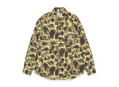 Carhartt WIP L/S Duck Shirt "Camo Duck Green Stone Washed"