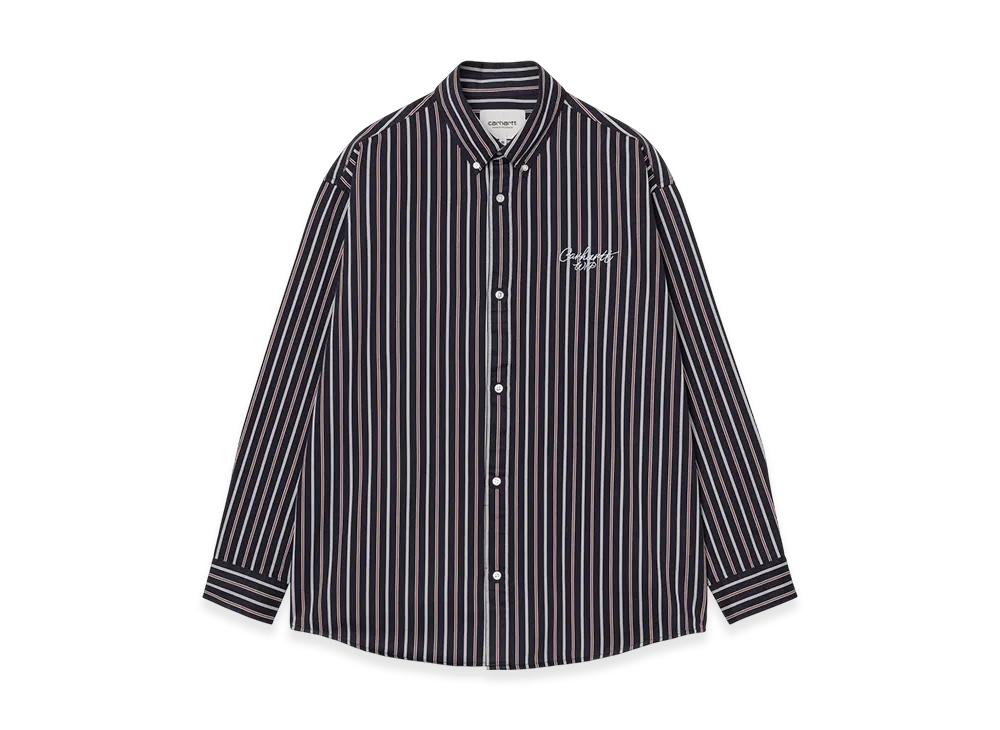Carhartt WIP L/S Palance Shirt "Palance Stripe Dark Navy"