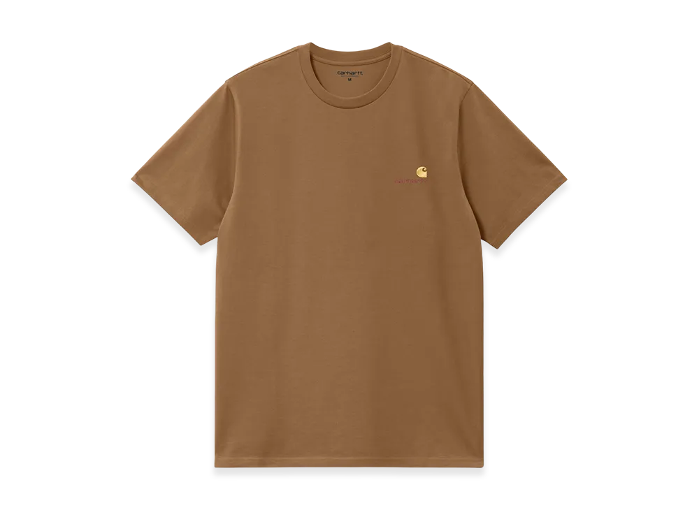 Carhartt WIP S/S American Script T-Shirt "Hamilton Brown"