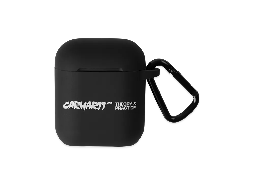 Carhartt WIP Theory And Practice Airpods Case "Black/White"
