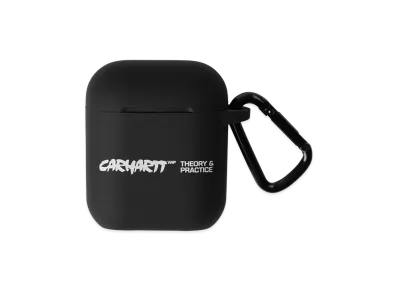 Carhartt WIP Theory And Practice Airpods Case "Black/White"