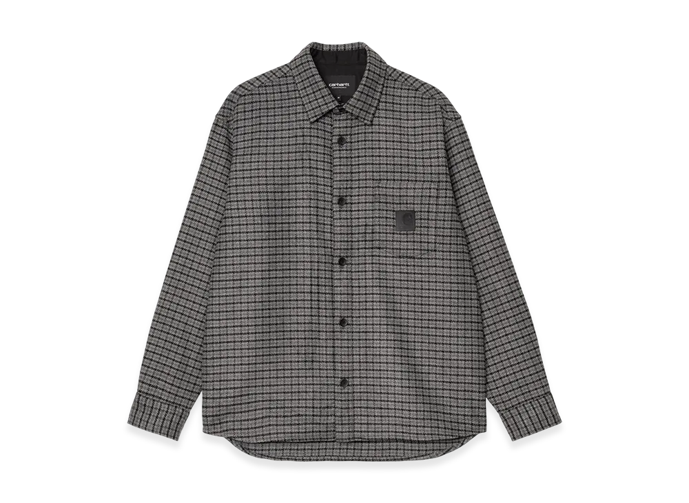 Carhartt WIP L/S Lowis Shirt "Lowis Houndstooth Grey Heather"