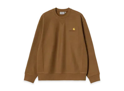 Carhartt WIP American Script Sweat "Hamilton Brown"