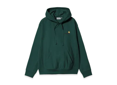 Carhartt WIP Hooded American Script Sweat "Dark Fir"