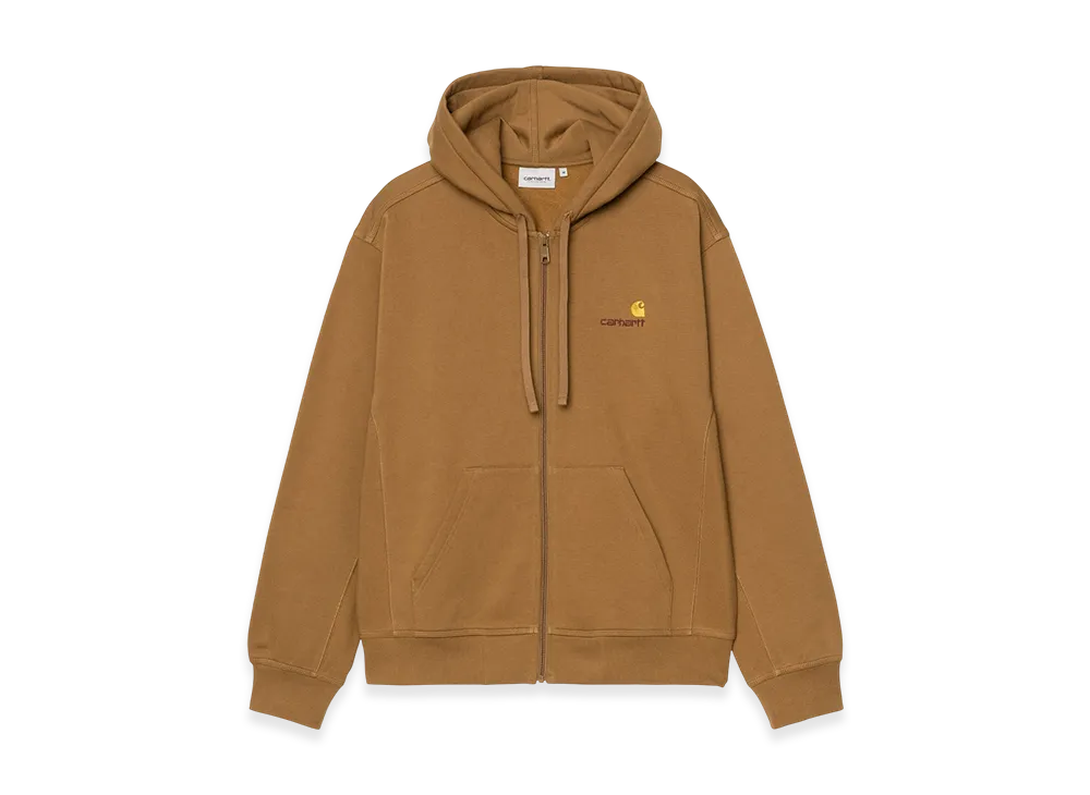 Carhartt WIP Hooded American Script Jacket "Hamilton Brown"