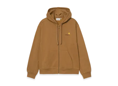 Carhartt WIP Hooded American Script Jacket "Hamilton Brown"