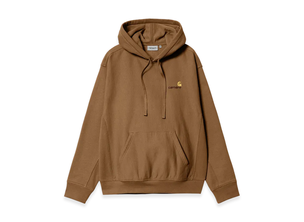 Carhartt WIP Hooded American Script Sweat "Hamilton Brown"