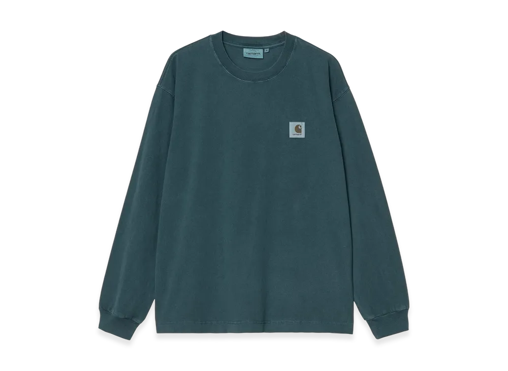 Carhartt WIP L/S Vista T-Shirt "Deep Lagoon(Garment Dyed)"