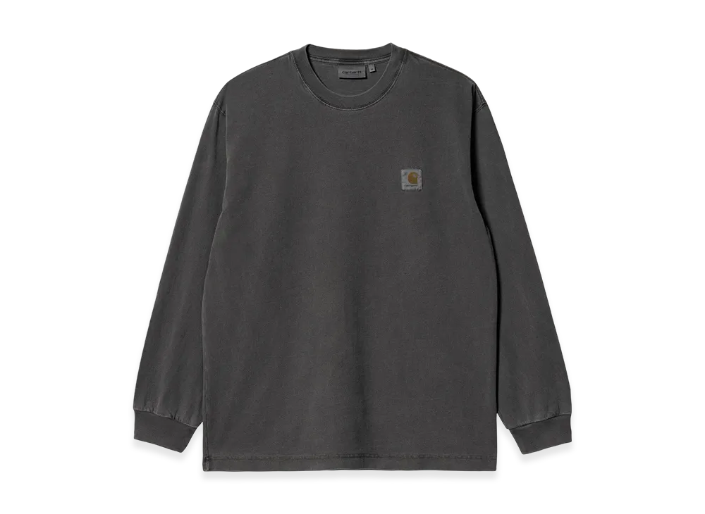 Carhartt WIP L/S Vista T-Shirt "Black(Garment Dyed)"