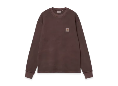 Carhartt WIP L/S Vista Waffle T-Shirt "Palisander(Garment Dyed)"