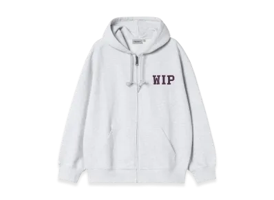 Carhartt WIP Hooded Mini Wip Sweat Jacket "Ash Heather(Stone Washed)"