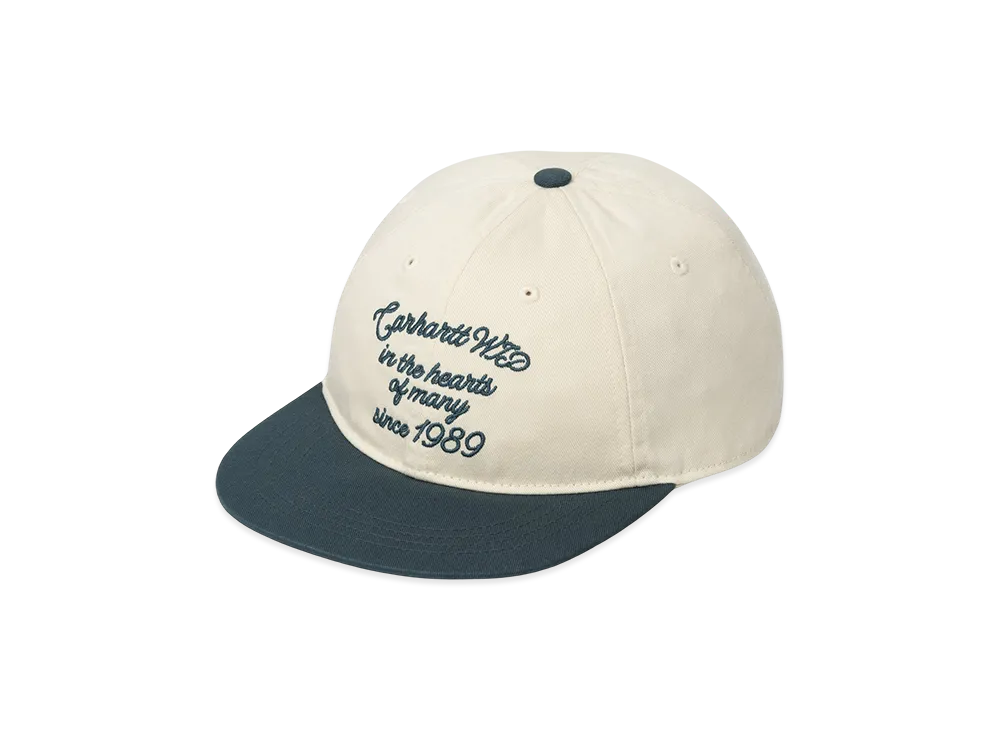 Carhartt WIP Alston Cap "Natural/Deep Lagoon"