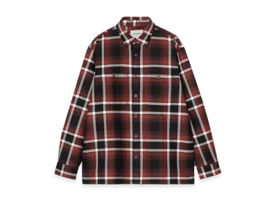 Carhartt WIP L/S Vaughn Shirt "Vaughn Check Dark Brick"