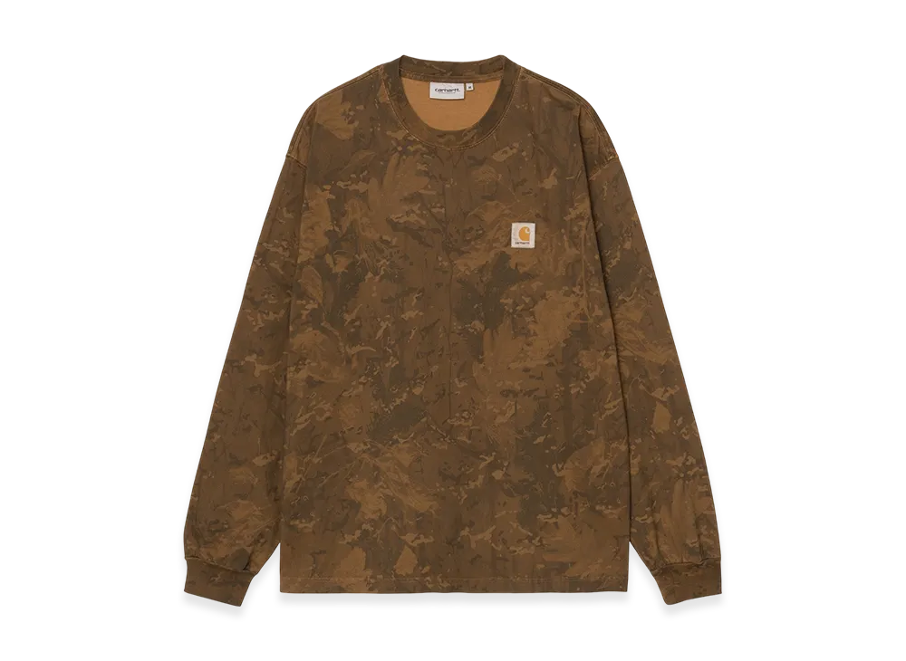 Carhartt WIP L/S Camo Combi T-Shirt "Camo Combi Green/Hamilton Brown(Garment Dyed)"
