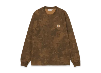 Carhartt WIP L/S Camo Combi T-Shirt "Camo Combi Green/Hamilton Brown(Garment Dyed)"