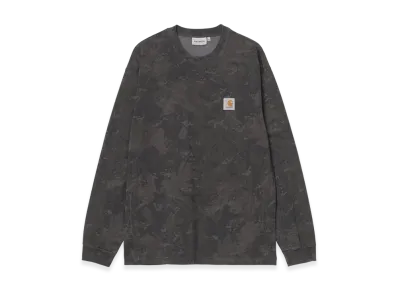 Carhartt WIP L/S Camo Combi T-Shirt "Camo Combi Green/Graphite(Garment Dyed)"
