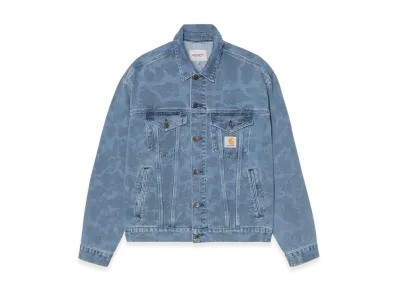 Carhartt WIP Duck Helston Jacket "Camo Duck, Blue(Bleached)"