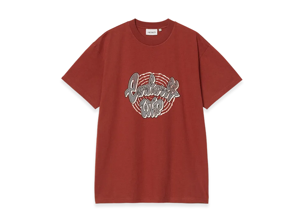 Carhartt WIP S/S Chedda T-Shirt "Dark Brick(Heavy Stone Wash)"