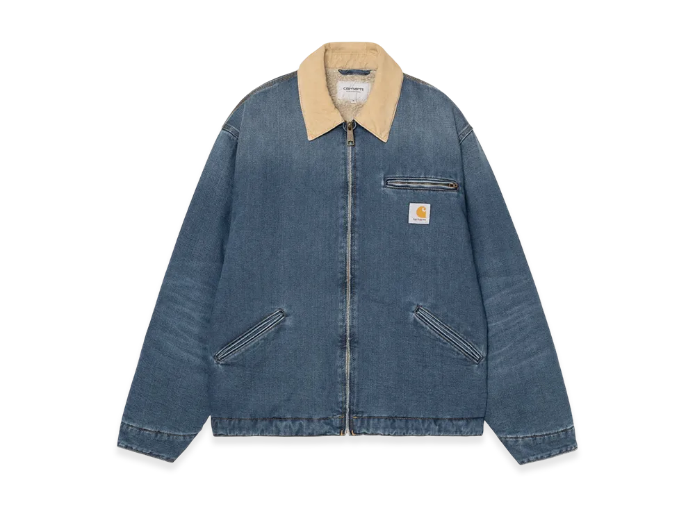 Carhartt WIP OG Detroit Jacket "Blue/Dusty H Brown(Dark Used Wash)"