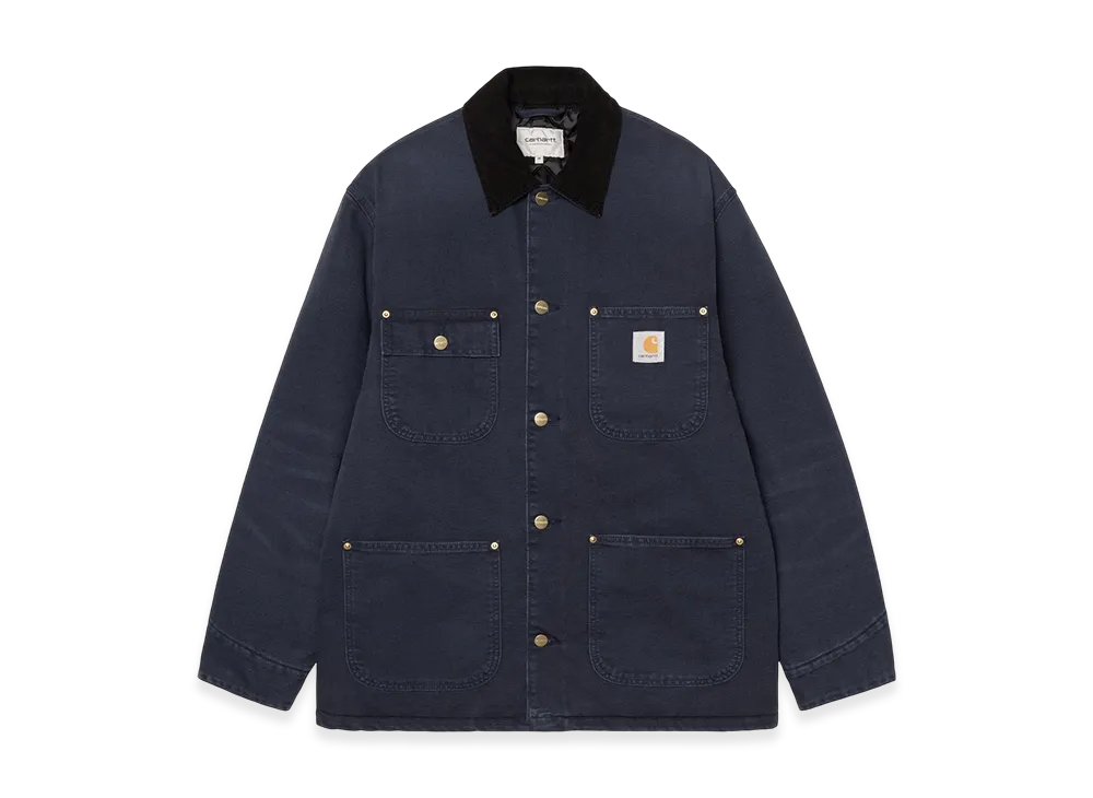 Carhartt WIP OG Chore Coat "Dark Navy/Black(Stone Canvas)"
