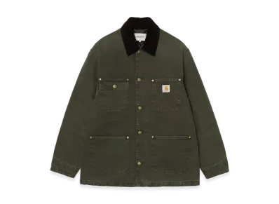Carhartt WIP OG Chore Coat "Olive/Black(Stone Canvas)"