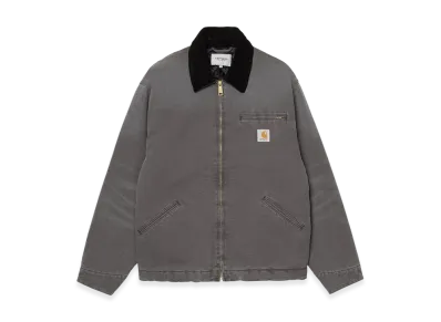 Carhartt WIP OG Detroit Jacket "Graphite/Black(Stone Canvas)"