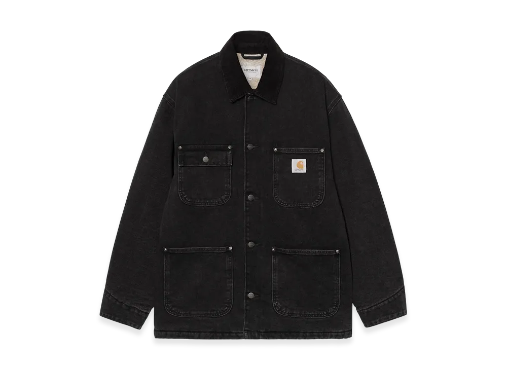 Carhartt WIP OG Chore Coat "Black/Black(Stone Washed)"