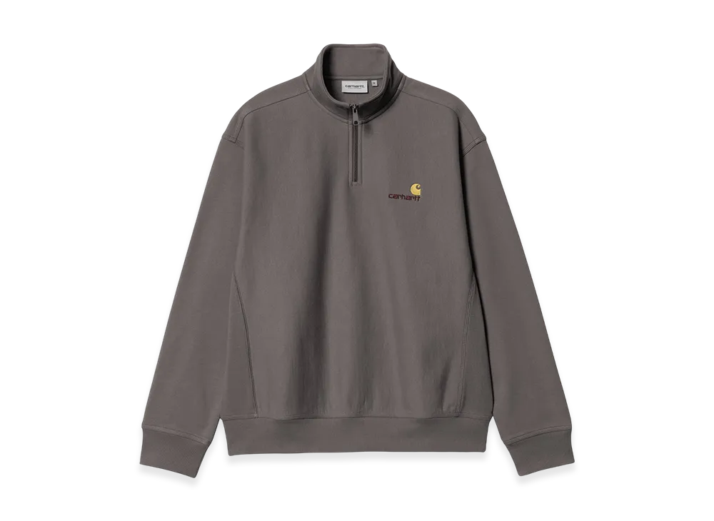 Carhartt WIP Half Zip American Script Sweat "Porphyry"