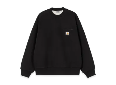 Carhartt WIP Detroit Sweat "Black(Stone Washed)"