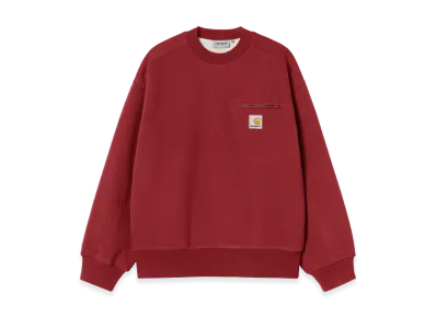 Carhartt WIP Detroit Sweat "Scarlet(Stone Washed)"