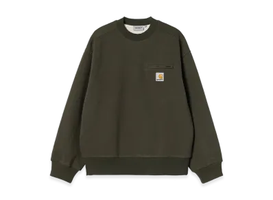 Carhartt WIP Detroit Sweat "Olive(Stone Washed)"