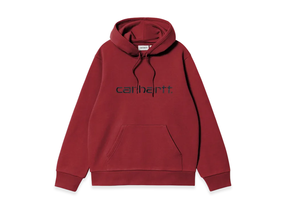 Carhartt WIP Hooded Carhartt Sweat "Scarlet/Graphite"