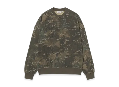 Carhartt WIP Benton Sweat "Camo Combi/Green/Garment Dyed"
