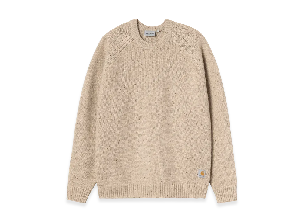 Carhartt WIP Anglistic Sweater "Speckled Fleur de Sel"